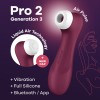 Вакуумний кліторальний стимулятор Satisfyer Pro 2 Generation 3 with Liquid Air Connect App Wіnе Red в інтернет супермаркеті PbayMarket!