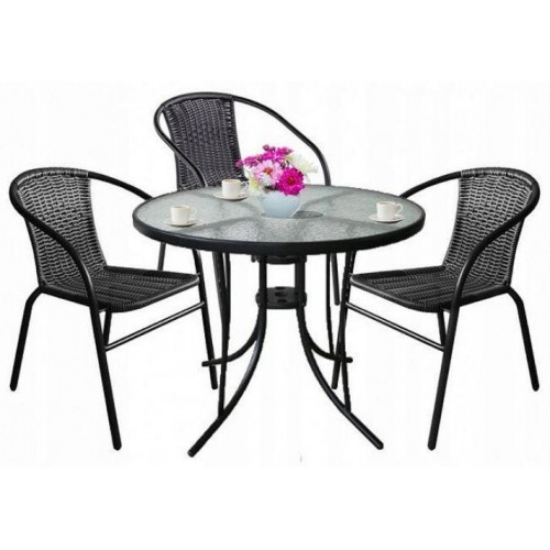 Cадові меблі Jumi Bistro Black-3 Cадові меблі Jumi Bistro Black-3