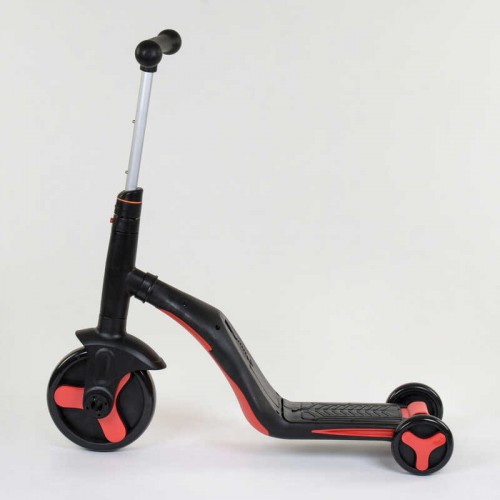 Самокат дитячий 3в1 Best Scooter з PU колесами (світло+музика) - Red (80454)