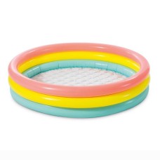 Дитячий надувний басейн Intex 57412 «Веселка», 114 х 25 см