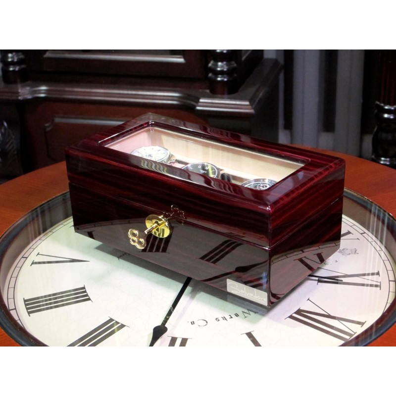 Шкатулка для зберігання годинників Salvadore WB/3085/3.EC Бордовий
