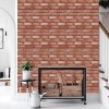 Декоративна ПВХ панель цегла Sticker Wall SW-00001426 960х480х4 мм Коричнево-рожева