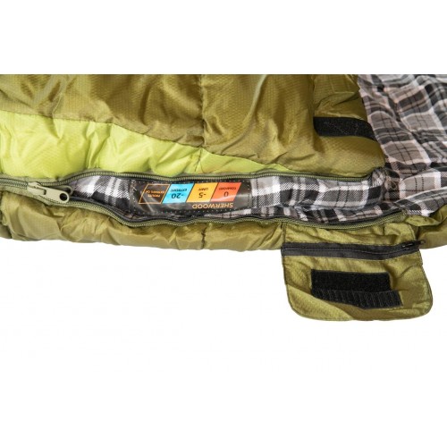 Спальний мішок Tramp Sherwood Regular ковдра правий 220/80 Dark-Olive/Grey (UTRS-054R-R)
