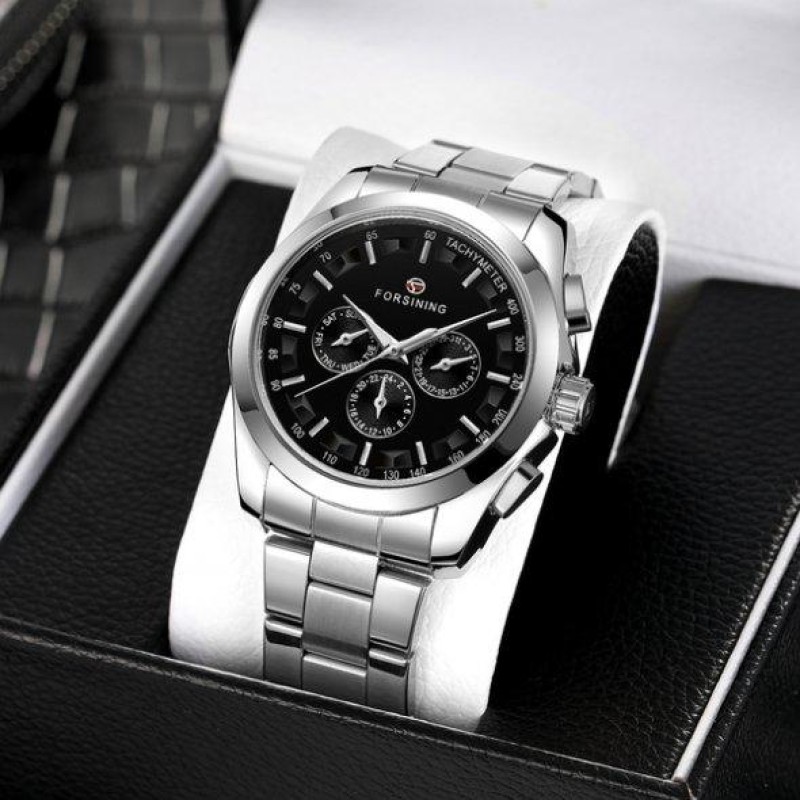 Чоловічий наручний годинник Forsining Walker Steel
