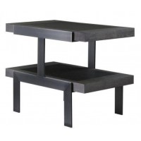 Кавовий журнальний столик у стилі Loft NS-557 600x750x450 мм Черный Кавовий журнальний столик у стилі Loft NS-557 600x750x450 мм Черный