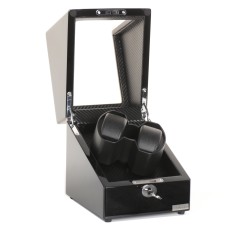 Скринька Salvadore для підзаводу 2 годинників 033/3ВС/F9 15,5х17х19 см Чорний