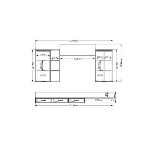 Стінка в вітальню Тиса Мебель Вітальня-209 Сонома Білий 1200x316x2200 мм Стінка в вітальню Тиса Мебель Вітальня-209 Сонома Білий 1200x316x2200 мм