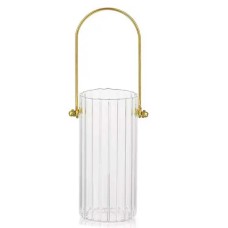 Ваза для квітів скляна YIWU Clear 19.5 см Прозорий (HP-1724)