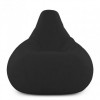 Крісло Мішок Груша Велюр 150х100 Студія Комфорту Великий чорний