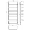 Сушарка електрична Lux П13 500х1200 Deffi Хром JD04 Праве підключення (A.LU.120.50.13.E.C.R.2) в інтернет супермаркеті PbayMarket!