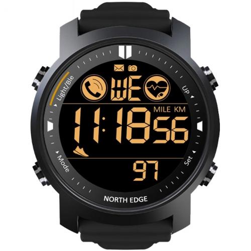 Наручний годинник чоловічий North Edge Laker Black 5BAR Чорний (2704) Наручний годинник чоловічий North Edge Laker Black 5BAR Чорний (2704)