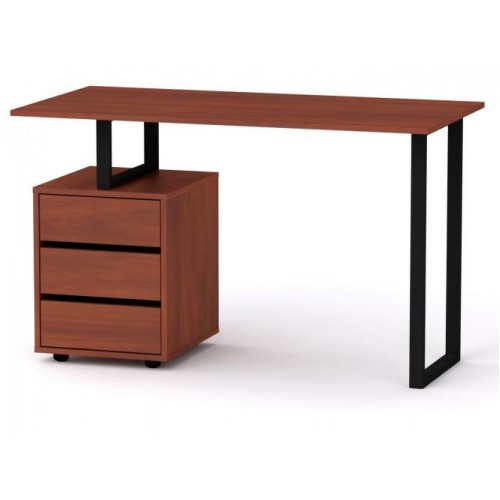 Стіл письмовий Компанит Лофт 2 120х60х72,8 см Яблуня