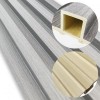 Декоративна стінова рейка Sticker Wall 160*23*3000мм (D) SW-00001528 Світло-сіра