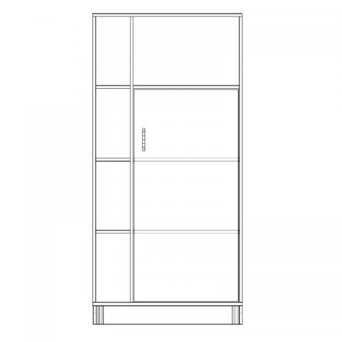 Шафа-Пенал Тиса Мебель ШС-842 Дуб сонома 166x35x80 см Шафа-Пенал Тиса Мебель ШС-842 Дуб сонома 166x35x80 см