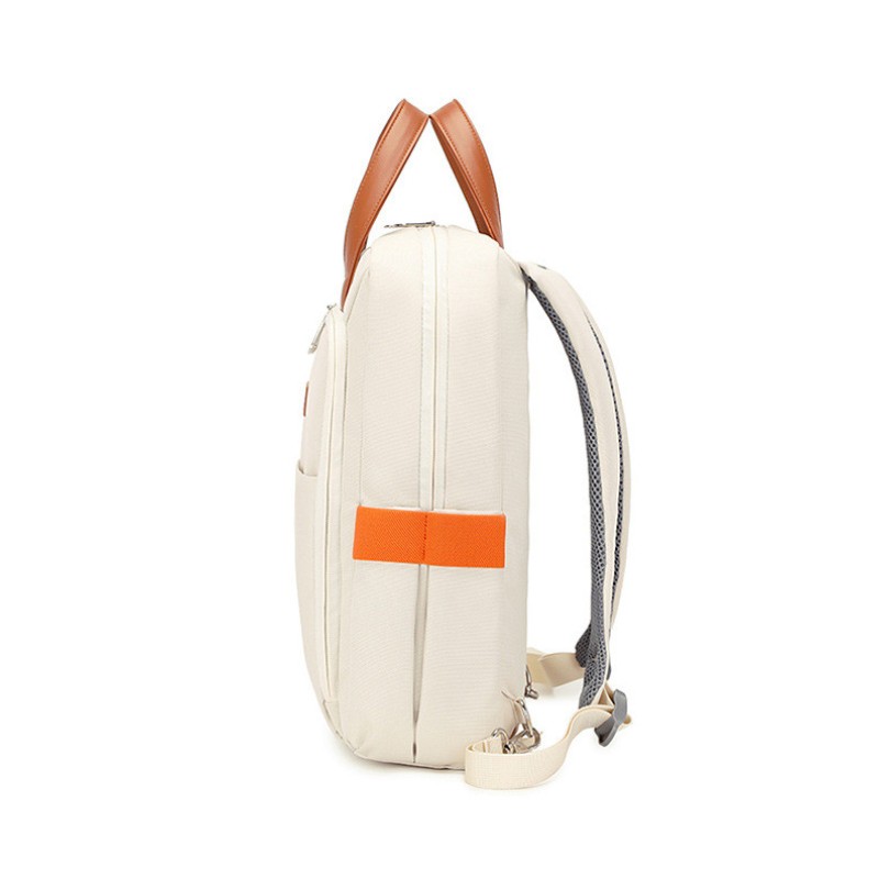 Рюкзак жіночий міський тканинний з відділом для ноутбука iBag Молочний (IBR199O)