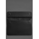 Шкіряний чохол-конверт на магнітах для MacBook 15 дюйм Чорний Crazy Horse BlankNote
