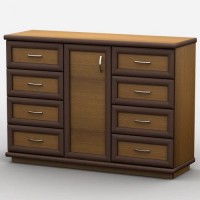 Комод Тиса Мебель АКМ-56 2 Лісовий горіх 60x90x140 см Комод Тиса Мебель АКМ-56 2 Лісовий горіх 60x90x140 см