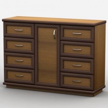 Комод Тиса Мебель АКМ-56 2 Лісовий горіх 60x90x140 см