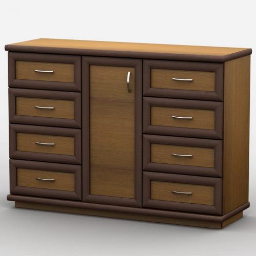 Комод Тиса Мебель АКМ-56 2 Лісовий горіх 60x90x140 см Комод Тиса Мебель АКМ-56 2 Лісовий горіх 60x90x140 см