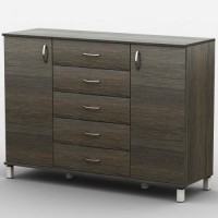 Комод Тиса Мебель АКМ-70 2 Венге 60x90x140 см Комод Тиса Мебель АКМ-70 2 Венге 60x90x140 см