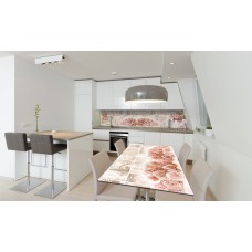 Наклейка вінілова на стіл Zatarga «Троянди під Плитку» 600х1200 мм Z180505st