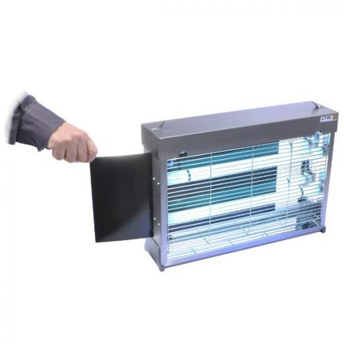 Знищувач комах двосторонній з клейким папером Pomel DUO LT-60 350х470 х120 мм Сірий Знищувач комах двосторонній з клейким папером Pomel DUO LT-60 350х470 х120 мм Сірий