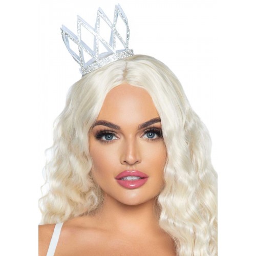 Корона зі стразами Leg Avenue Faux rhinestone die cut crown, з резиночками для кріплення в інтернет супермаркеті PbayMarket!