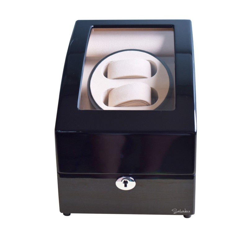 Шкатулка Salvadore для підзаводу 2 годинників 3024/BC1/F5 1х2 Чорний