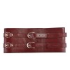 Шкіряний пояс для бондажу Liebe Seele Wine Red Waist Cuff L Size в інтернет супермаркеті PbayMarket!