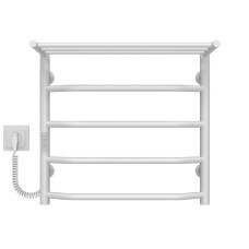 Рушникосушарка електрична Трапеція з полицею П5 500х500 Deffi Білий WD03 (C.TP.50.50.5.E.W.L.3)