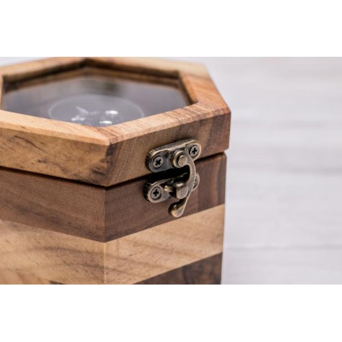 Коробочка для зберігання наручних годинників ecoWalnut 7.8х10.9х9.4 см Коробочка для зберігання наручних годинників ecoWalnut 7.8х10.9х9.4 см