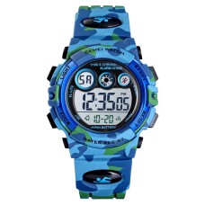 Дитячий спортивний годинник Skmei 1547 Kids Світло-синій камуфляж