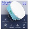 Акумуляторна лампа для кемпінгу Solar Light CCLamp CL023-80 LED із сонячною панеллю та гачком 3 режими 80 W 14х7 см Блакитний (30151410В)