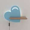 Настінний світильник Candellux Heart 36x26 см Коричнево-синій (21-84576)