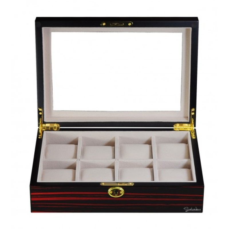 Шкатулка для зберігання годинників Salvadore WB/2105/8.E Бордовий