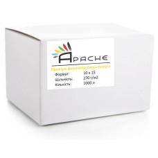 Фотопапір Apache 270 г/м2 RC Сатин-напівглянець 10x15 см Білий 1000 шт