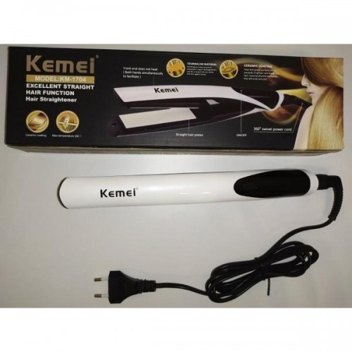 Випрямляч Для Волосся Kemei Km-1704, 45W Білий (247948)