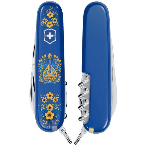 Складаний ніж Victorinox Spartan Ukraine 91 мм 12 функцій Українські мотиви Синій (1.3603.2_T1370u) Складаний ніж Victorinox Spartan Ukraine 91 мм 12 функцій Українські мотиви Синій (1.3603.2_T1370u)