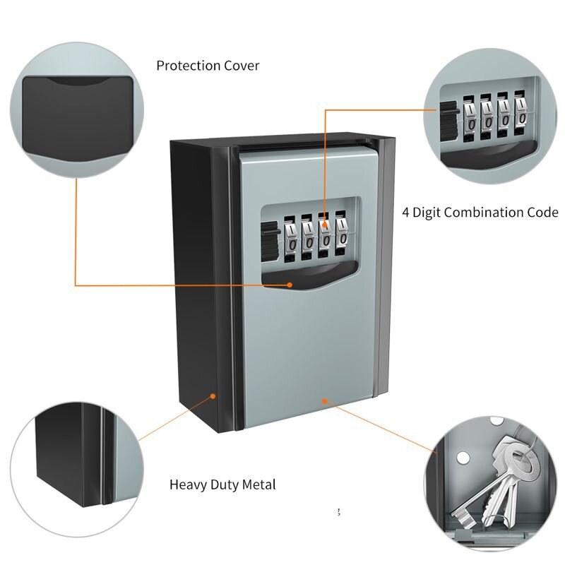 Міні сейф для ключів з кодовим замком і антивандальним металевим корпусом Badoo Security T10