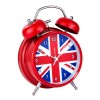Годинник настільний Clock з будильником Моен Британський прапор Тихий хід 16х11,7х5,5 см Червоний (19151) в інтернет супермаркеті PbayMarket!
