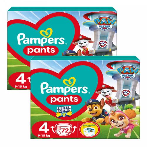 Підгузники-трусики Pampers Pants 4 (9-15 кг) 144 шт Щенячий патруль в інтернет супермаркеті PbayMarket!