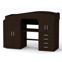 Двоярусне ліжко-горище Компанит Універсал-2 207,6х74,4х140,8 см Венге темний