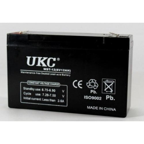 Акумулятор UKC Battery WST-12 6V 12A в інтернет супермаркеті PbayMarket!