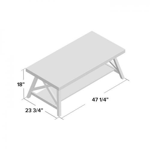 Журнальний столик GoodsMetall у стилі Лофт 1200х580х450  Журнальний столик GoodsMetall у стилі Лофт 1200х580х450