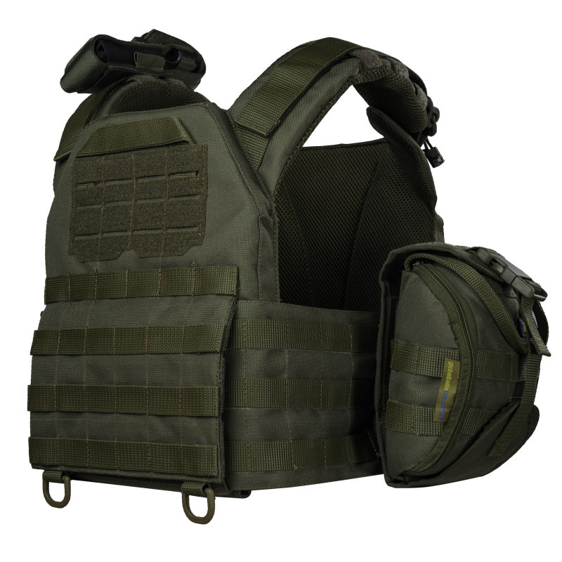 Плитоноска тактична зі швидким скиданням з підсумками No Brand Warmor Gen.3 Pro Max One Size Оливковий (2396567750)