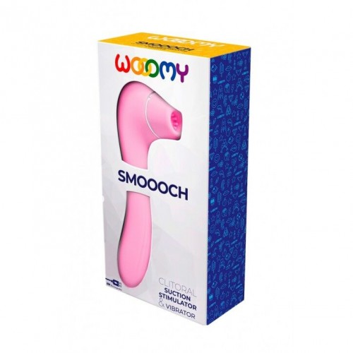 Вакуумний стимулятор з вібрацією Wooomy Smoooch Pink Clitoral Suction & Vibration, 10х2 режимів в інтернет супермаркеті PbayMarket!