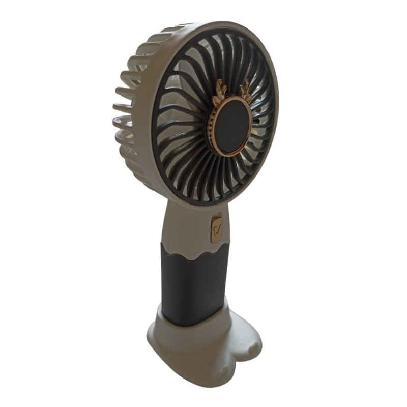 Вентилятор ручний акумуляторний Mini Fan ZB088C USB Сіро-білий
