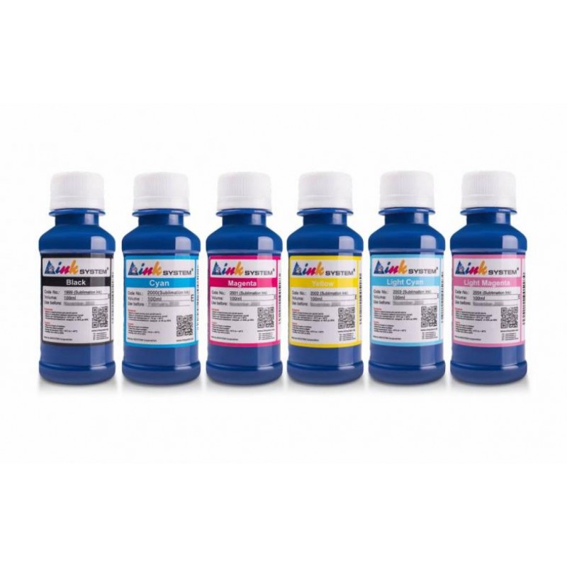 Комплект сублімаційного чорнила INKSYSTEM Epson 100 мл 6 шт Різнокольоровий (6938)