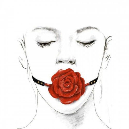 Розкішний кляп у вигляді троянди Zalo - Rose Ball Gag, подвійне використання в інтернет супермаркеті PbayMarket!