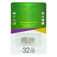 Флеш пам'ять T&G OTG -Type C USB 3.0 32GB Metal 104 Steel
